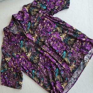 Vintage 80's Crazy Pattern Hawaiian Style Shirt